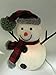 Philips Christmas USB Powered LED Glitter Snowman with Red & Black Plaid Hat and Scarf