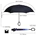 G4Free Windproof Upside Down Double Layer Inverted Reverse Umbrella UV Protection for Women