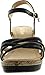 BellaMarie Nxt-10 Women Comfy Ankle Strappy Espadrille Wedge Platform Sandal,Color:Black, Size:7.5