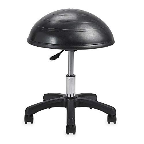Gaiam Balance Ball Chair Stool, Half-Dome Stability Ball Adjustable Tall Office