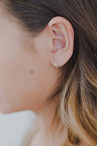 Ear Cuff For Non Pierced Ear 14K Gold Filled 18g 10MM