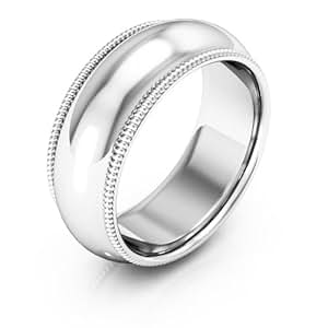 White gold wedding bands for men and women beach lace
