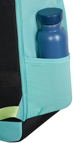 Take2Cabin - Borsa da cabina EasyJet 36 x 20 x 45 cm, 38 L, 0,70 kg, Bagaglio a mano, Zaino aereo M Underseat, Turchese/Verde (Dusty Turquoise/Lime)