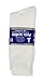 Debra Weitzner Diabetic Crew Socks Mens Womens Non-binding Socks Loose Fit 12 Pairs White