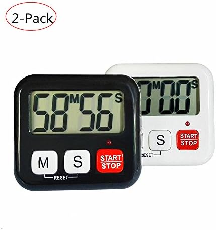 Countdown Timer / Digital Electronic Timer,Bracket Design,Loud Alarm, Large Screen Display