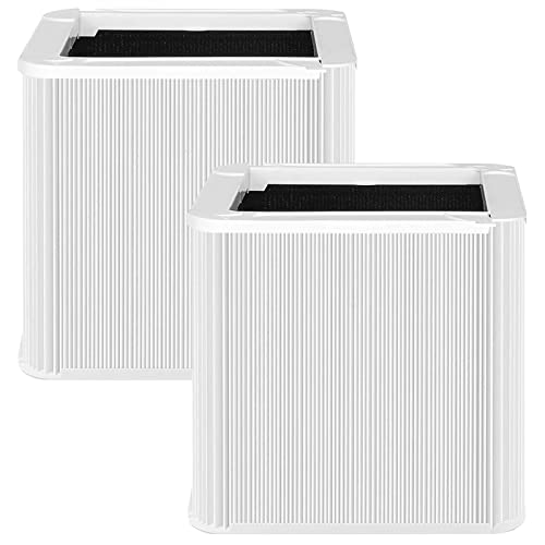 Photo 1 of 211+ Auto Replacement Filter Compatible with Blueair Blue Pure 211+ Auto Air Cleaner Purifier, Foldable Particle and Activated Carbon Replacement Filter, 2 Pack