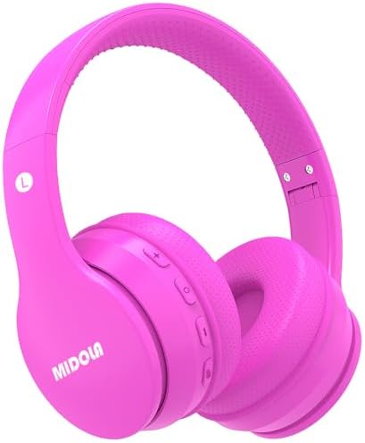 MIDOLA Kids Bluetooth Wireless Headphones Wired On-Ear Headset