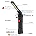 GoodFair AMOCHY Work Light, OUMAX WL02 Rechargeable Magnetic Slim Bar Folding LED Work Light with Head Swivel 360º,Flashlight, Magnetic Base and Hook Up - Black