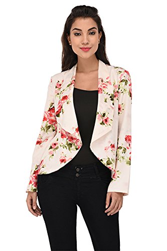 purys women's polyester floral summer blazer