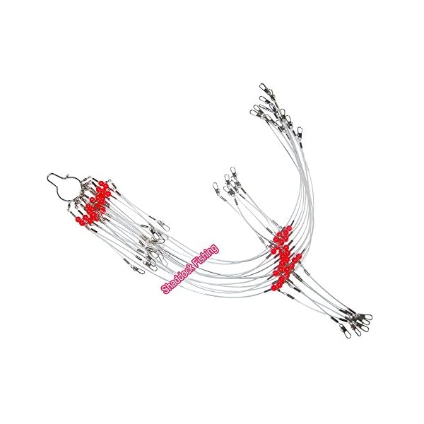 Shaddock-Fishing-12pcsbags-White-Nylon-Fishing-Wire-Leader-Rigs-Trace-with-SwivelsSnapsBeads-Arms-Fishing-Lures-Tackle-Leader-Rigging Shaddock-Fishing-12pcsbags-White-Nylon-Fishing-Wire-Leader-Rigs-Trace-with-SwivelsSnapsBeads-Arms-Fishing-Lures-Tackle-Leader-Rigging