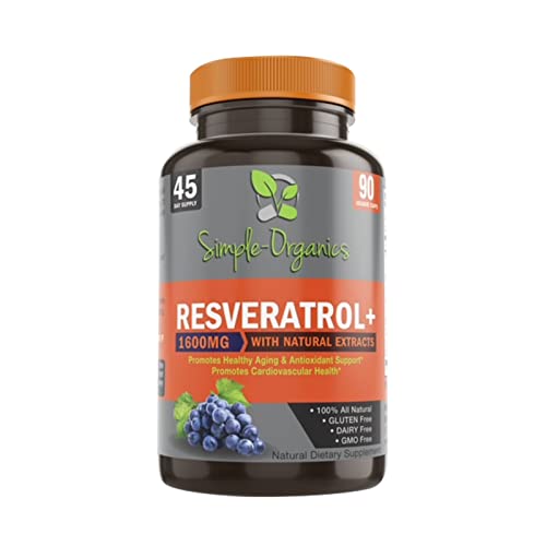 MENXI Resveratrol 1200mg – 60 Capsules, Natural Antioxidant & Anti-Aging Support