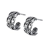 Tribe Cross Earring Curve Gothic Stud Earrings