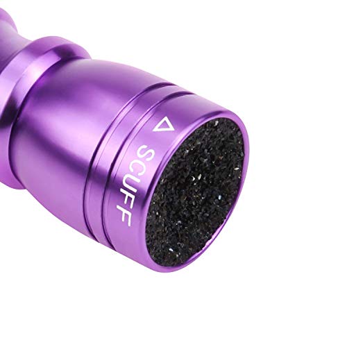 SelfTek 1Pc Snooker and Pool Cues Tips Bowtie 3 in 1 Tip Tool with Tapper Scuff and a Tips Pick (Purple)