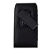 Faux Leather Vertical Case Holster with Belt Clip for 5 inch Smartphones Samsung Galaxy S5, S4 ,Nokia Lumia , HTC ONE ,LG G2 , Nexus 5 , MOTO X (Black)