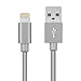 iPhone Charger Novtech 3pack 3ft 6ft 10ft Durable Nylon Braided Lightning Cable for iPhone 7 7 Plus 6s 6s Plus 6 6 plus 5s 5c 5 iPad Air iPad mini iPod (gray)