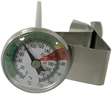 1” Coffee Drinks,Chocolate Milk Foam Thermometer, frother thermometer (set of 2), 5” stem length