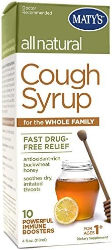 Maty's All Natural Cough Syrup 4 OZ - Buy Packs and SAVE (Pack of 3)