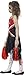 Smiffy's Children's Zombie Cheerleader Costume, Blood Stained Dress & Pom Poms, Color Red & Black, Ages 7-9, Size: Medium, 43023