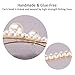 Pearl Hair Pins for Women Girls, Funtopia 12pcs Fashion Sweet Artificial Pearl Hair Clips Bobby Pins Decorative Hair Accessories for Wedding, Party and Daily Wearing