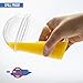 Green Direct Clear Cups With Lids / 12 oz. Clear Plastic Cups with Lids/Clear Disposable Cups/Ice coffee cups & Bubble Boba Tea Cups/Cup with Lid for Cold Drinking & Smoothie Pack of 100