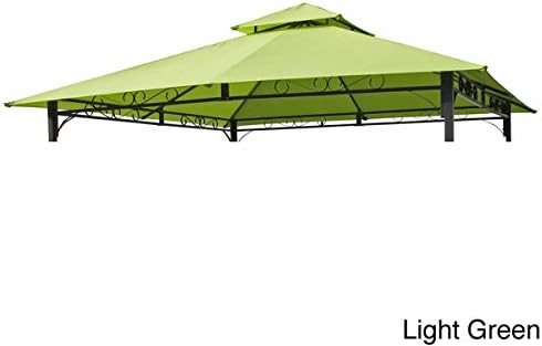 International Caravan St. Kitts Replacement Canopy for 10 ft. Canopy Gazebo in Light Green