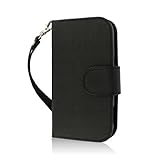 ZTE Warp Sequent Case (N861), MPERO FLEX FLIP Series Premium PU Leather Wallet [3 Pockets] Inner Flexible TPU Slim Fit Case for Warp Sequent with Magnetic Flap & Hand Strap [Perfect Fit & Precise Port Cut Outs] - Black