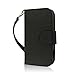 ZTE Warp Sequent Case (N861), MPERO FLEX FLIP Series Premium PU Leather Wallet [3 Pockets] Inner Flexible TPU Slim Fit Case for Warp Sequent with Magnetic Flap & Hand Strap [Perfect Fit & Precise Port Cut Outs] - Black