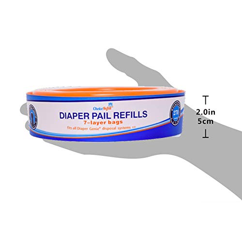 Compatible with Diaper Genie Pails, 4-Pack, 1300count