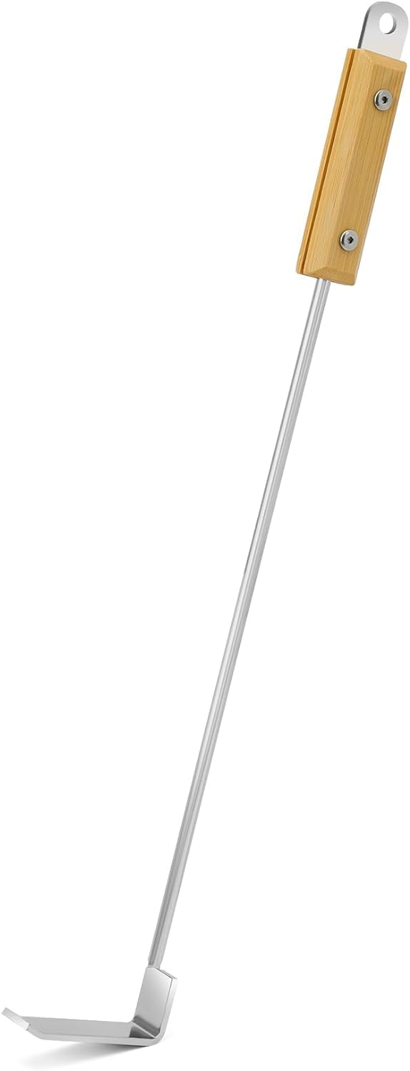 onlyfire Ash Tool Fits for Fireplace and Kamado/Ceramic Grill, Compatible for Big Green Egg, Kamado Joe,Pit Boss,Louisiana,Grill Dome,Vision Grills,Char-Griller etc