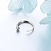Body Jewelry S925 Sterling Silver Nose Hoop Ring 8mm (1 piece)