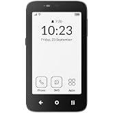 mudita Kompakt Minimalist Dumb Phone with E Ink&reg; Display &ndash; Unlocked Cell Phone for Focus, Privacy &amp; Distraction-Free Living, Long Battery Life, Bluetooth, Easy to Use - Charcoal Black