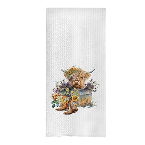 GCFET Highland Cow Dish Towels