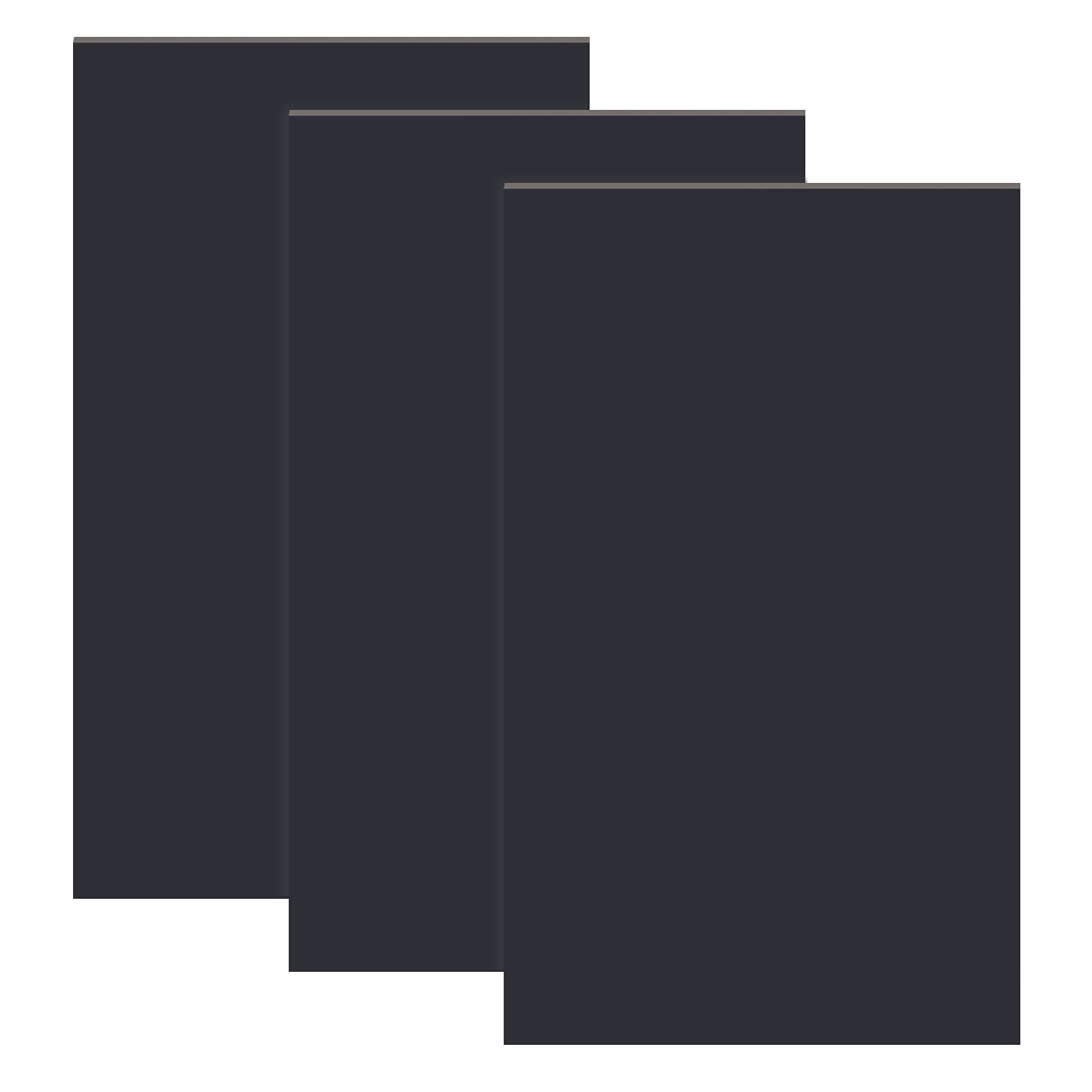 OLYCRAFT 3pcs 15.3x25.5cm Black PVC Foam Board 0.5cm Thick Expanded PVC Sheet Foam Sheets Acrylic Sheet Signs Black Acrylic Blanks for Picture Painting DIY Crafts