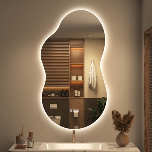 SMIROR Irregular Backlit Bathroom Mirror Lights