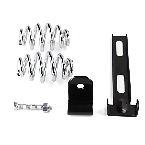 image for Oumurs Black Alligator Emboss Synthetic Leather Solo Seat Chrome 3