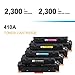 Cool Toner Compatible Toner Cartridge Replacement for HP 410A CF410A CF411A CF412A CF413A 410X CF410X M477FDW for HP Laserjet Pro MFP M477fdw M477fnw M477fdn Pro M452dn M452dw M452nw Toner Ink Printer