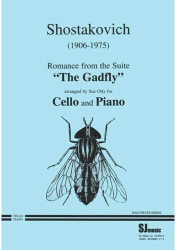 Shostakovich Dmitri Romance from the Suite The Gadfly Cello, Piano by Sue Otty-SJ Music Edition