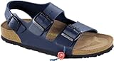 Birkenstock Milano Blue synthetic Sandals Narrow Width