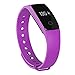 Zomtop ID107 Bluetooth 4.0 Smart Bracelet smart band Heart Rate Monitor Wristband Fitness Tracker for Android iOS Smartphone(purple)