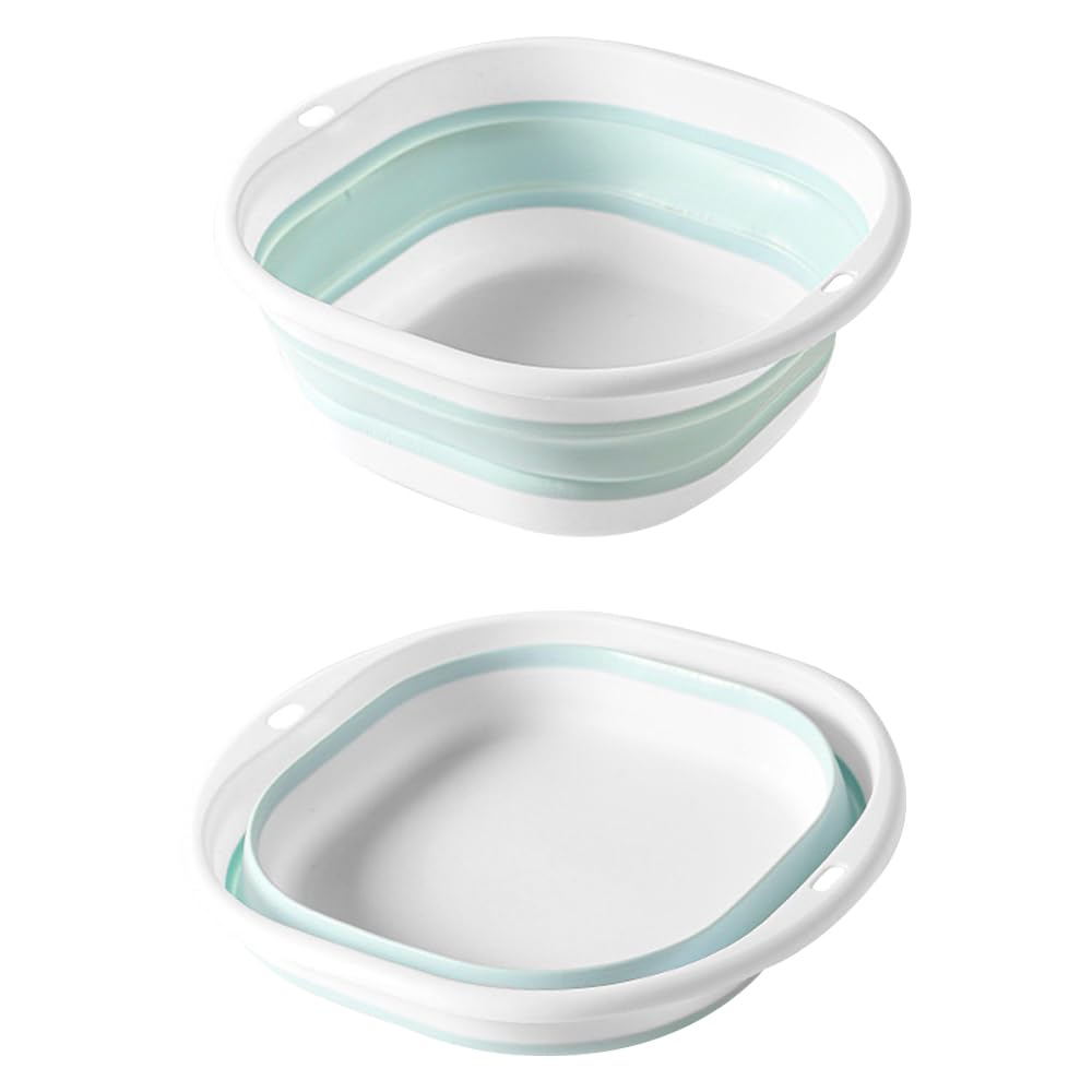 Square Collapsible Washing up Bowl, Portable Camping Washbasin Retractable Portable Laundry Washing Basin Folding Hand Wash Basin for Kitchen Sink Travel Camping Hiking Motorhome (1, 3.5, litres)