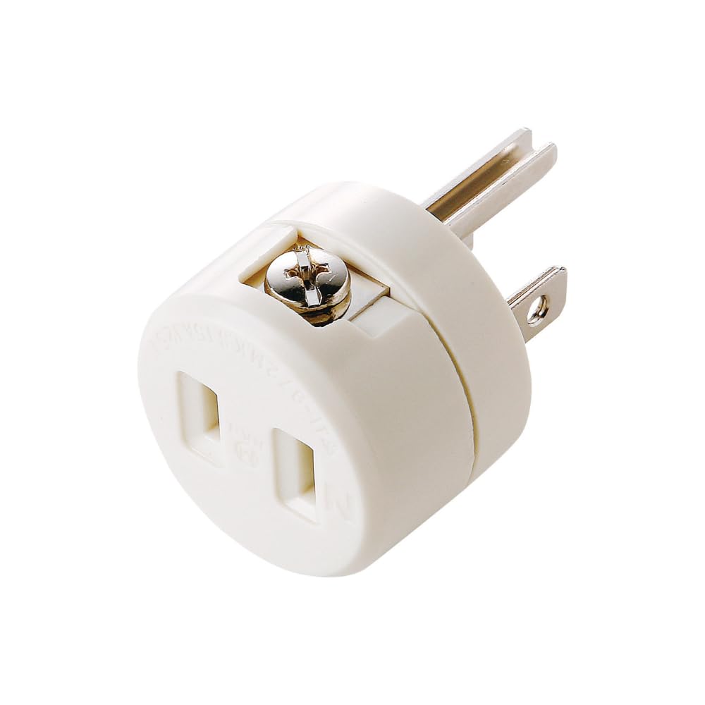 サンワサプライ(Sanwa Supply) 2P→3P変換アダプタ アース接続端子付き TAP-AD1RN商品画像