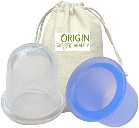 ORIGIN BEAUTY Professional Cupping Therapy Set,Including 1 x Medium Body Cup, 1 x Large Body Cup