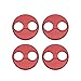 Tineer Aluminum Motor Cover Cap 4 Pieces for DJI Mavic Mini/Mini 3 Pro Drone Accessory - Dustproof,Waterproof,Scratchproof Protection Case Cover Mounts (Red)