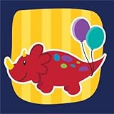 Little Dino Party Beverage Napkin (16) Dinosaur Birthday Party Supplies