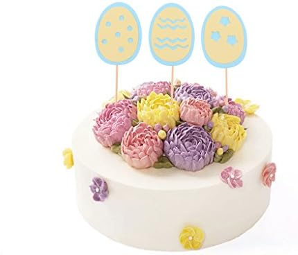 3本セット ケーキトッパー イースターエッグ ケーキ お菓子 飾り トッパー デコレーション かわいい 4色選べ 紫 B07b9sbj2l 2円 人気海外一番 100 品質保証 全品送料無料 即日出荷 Sale開催中