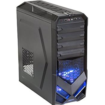 Amazon com Rosewill ATX Mid Tower Black Gaming Computer 