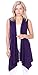 Popana Womens Sleeveless Lightweight Summer Open Front Long Duster Cardigan Vest Plus Size