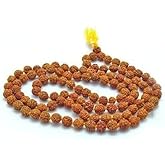 Certified 9mm Nepali Rudraksha Mala 108+1 Beads | Original Natural Rudraksha Rosary from Nepal | Handmade Japa Mala for Meditation, Yoga, Puja & Spiritual Healing | Spiritual Beads for Men & Women