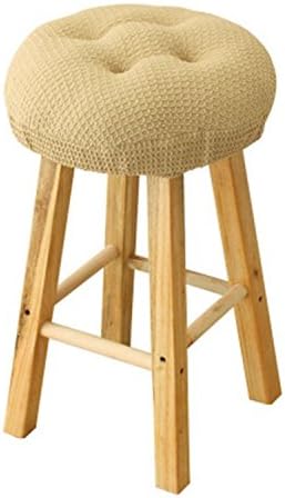 12" Round (31cm)Bar Stool Cover, Breathable Fabric to Protect or Make Your Stool Chairs New,Suitable for Adjustable Stool/Round Wooden Chair