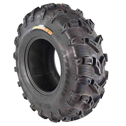 Kenda Bear Claw EVO ATV UTV All Terrain Mud Bearclaw Tires with Bottle Opener Keychain 4 Pack Set (27x9-12 Front 27x11-12 Rear)